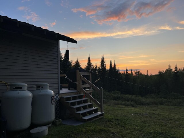 51 Pond Rd, Bradford, ME 04410 - view of yard at dusk