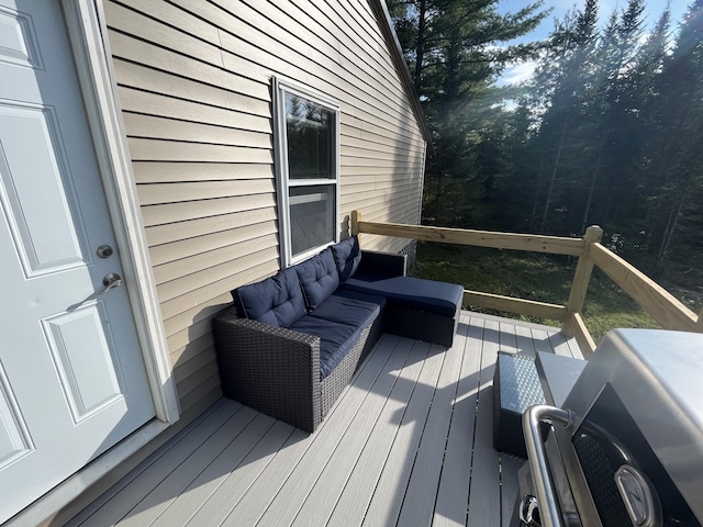 51 Pond Rd, Bradford, ME 04410 - view of wooden deck