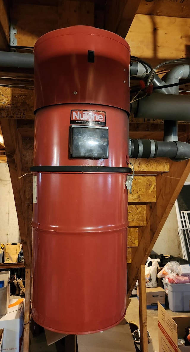 196 Eaton Ridge Dr, Holden, ME 04429 - detailed view of a central vacuum unit