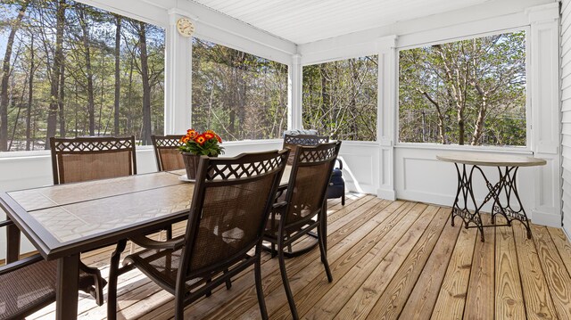 196 Eaton Ridge Dr, Holden, ME 04429 - sunroom / solarium with outdoor dining area