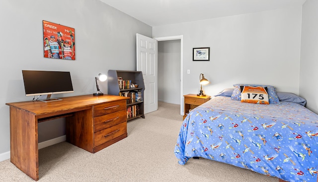 196 Eaton Ridge Dr, Holden, ME 04429 - bedroom featuring carpet flooring, a desk, and baseboards