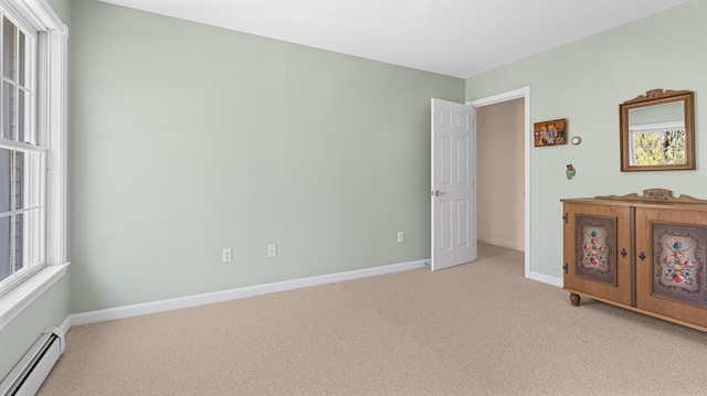 196 Eaton Ridge Dr, Holden, ME 04429 - carpeted bedroom featuring baseboard heating and baseboards