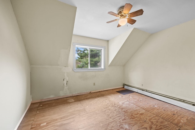 20 Crystal Spring Ln, Rome, ME 04963 - bonus room with a baseboard heating unit and a ceiling fan