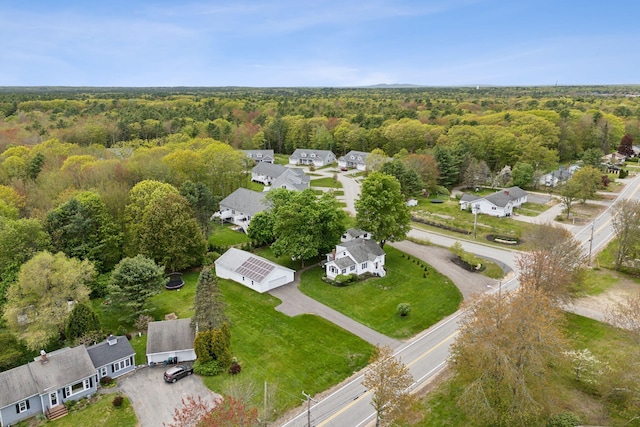 24 Ross Rd, Kennebunk, ME 04043 - aerial perspective of suburban area featuring a forest