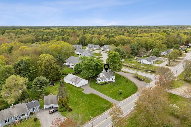 24 Ross Rd, Kennebunk, ME 04043 - aerial view of residential area with a forest