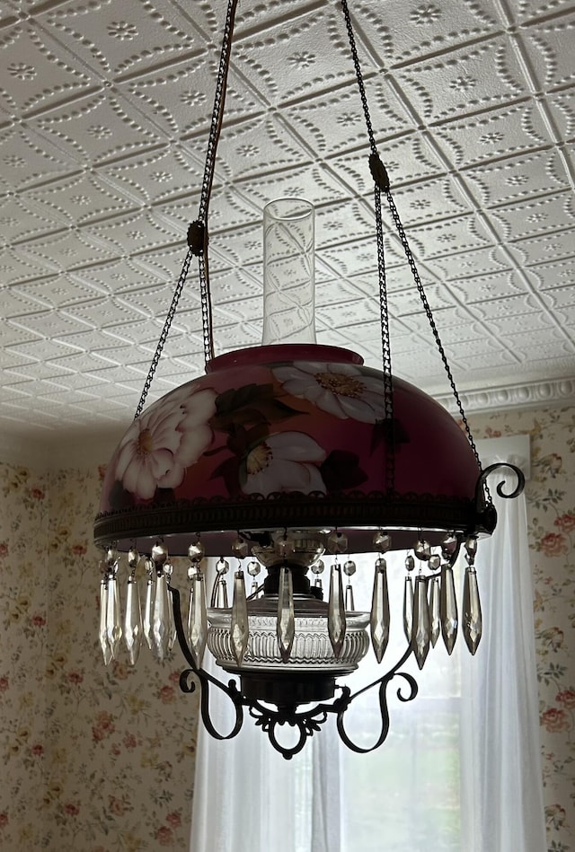 753 Sebec Village Rd, Sebec, ME 04481 - detailed view of wallpapered walls