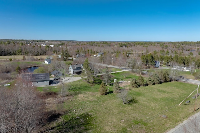 bird's eye view featuring a rural view