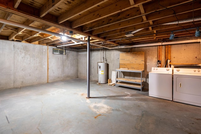 3 Great Pond Ter Unit 3, Cape Elizabeth, ME 04107 - unfinished basement featuring washer and clothes dryer and water heater