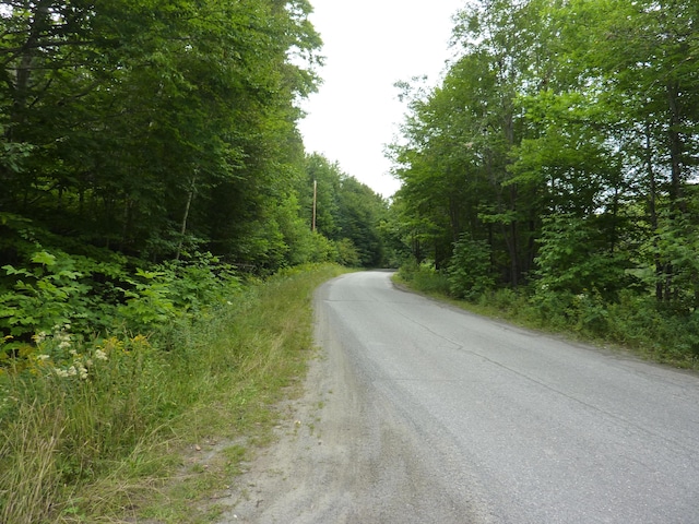 17 Kingsbury Rd, Wellington, ME 04942 - view of asphalt street with a forest view