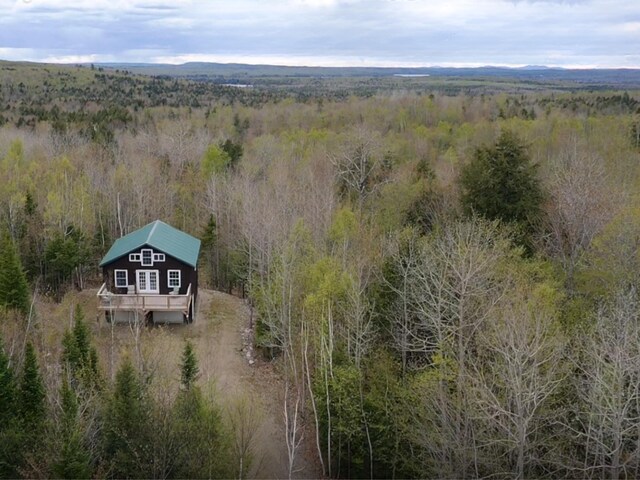 42 Cyrs Siding Rd, Saint Albans, ME 04971 - aerial view of a heavily wooded area