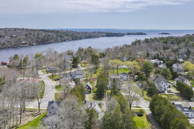 44 Pascal Ave, Rockport, ME 04856 - aerial overview of property's location with a large body of water and nearby suburban area