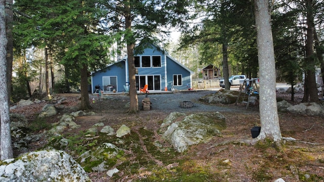 1363 Hallowell Rd, Litchfield, ME 04350 - view of rear view of house