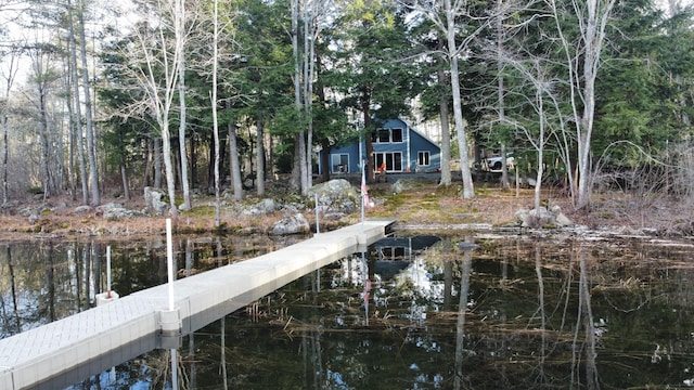 1363 Hallowell Rd, Litchfield, ME 04350 - dock with a water view
