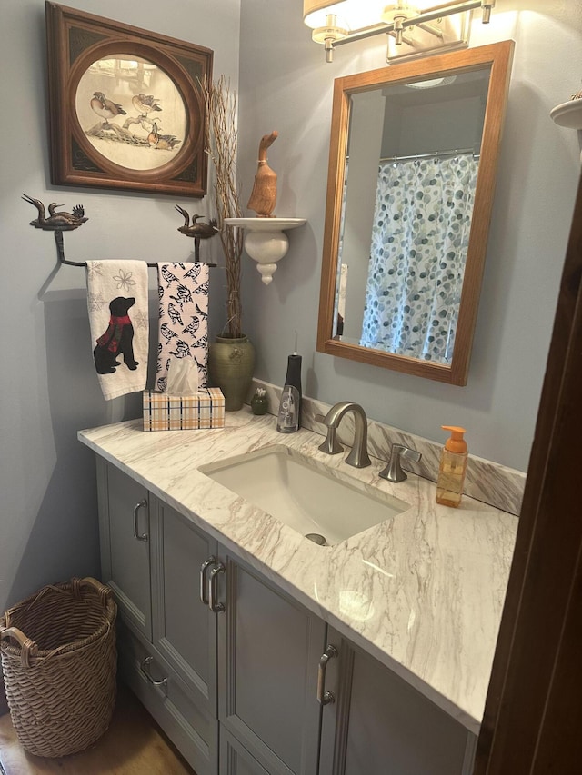 1363 Hallowell Rd, Litchfield, ME 04350 - bathroom with vanity
