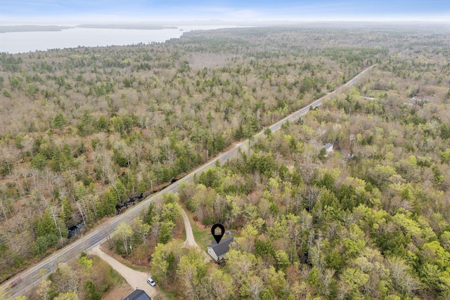 bird's eye view of a heavily wooded area