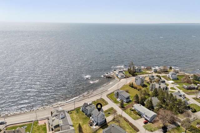 1 Harris Ln, Kennebunk, ME 04043 - drone / aerial view featuring a water view and a residential view