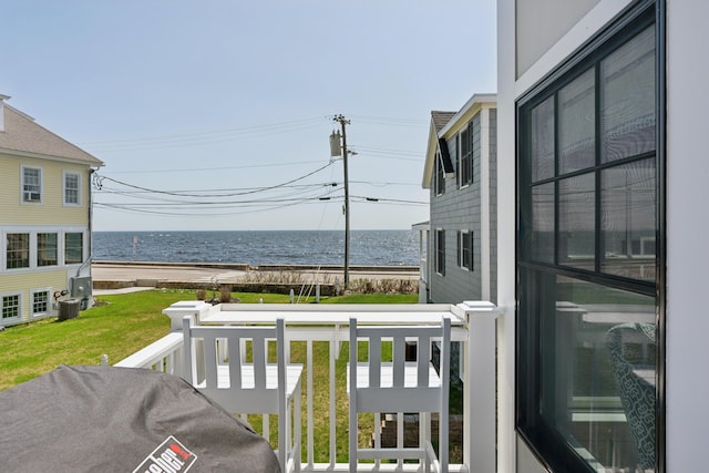 1 Harris Ln, Kennebunk, ME 04043 - balcony featuring a water view and area for grilling
