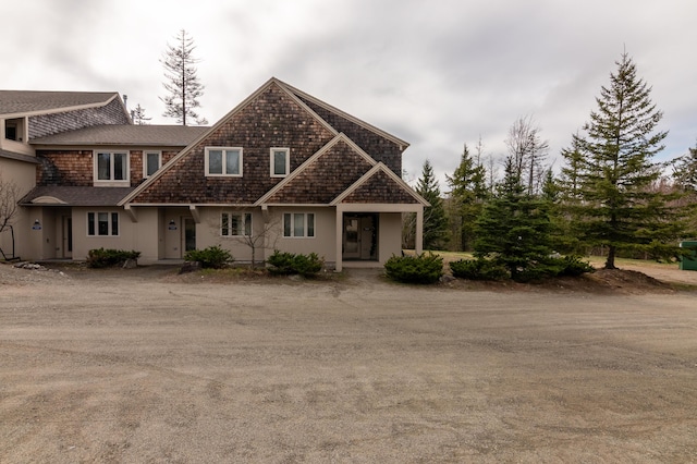 view of front of home featuring stucco siding