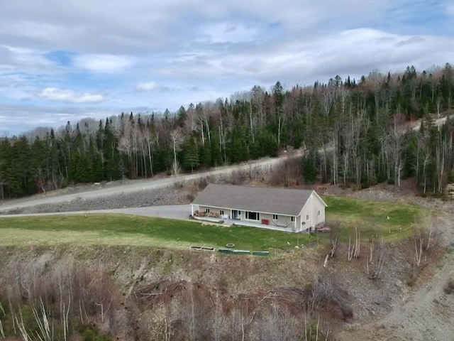 35 Carson Ln, Fort Kent, ME 04743 - birds eye view of property with a forest view