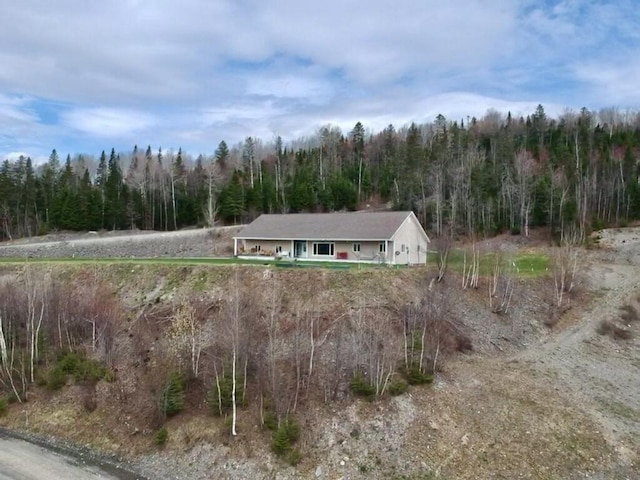 35 Carson Ln, Fort Kent, ME 04743 - view of front of property featuring a forest view