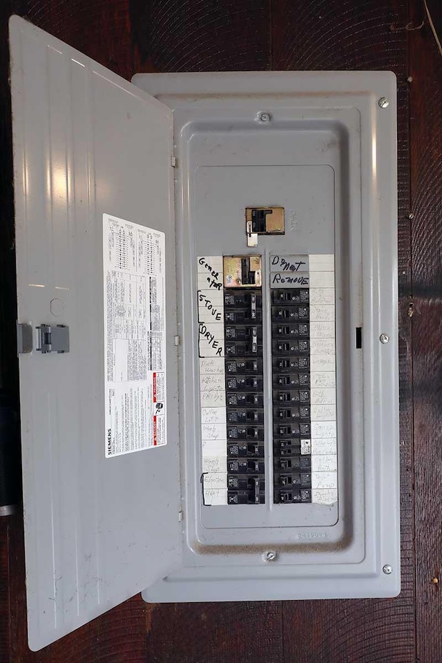 utilities with electric panel