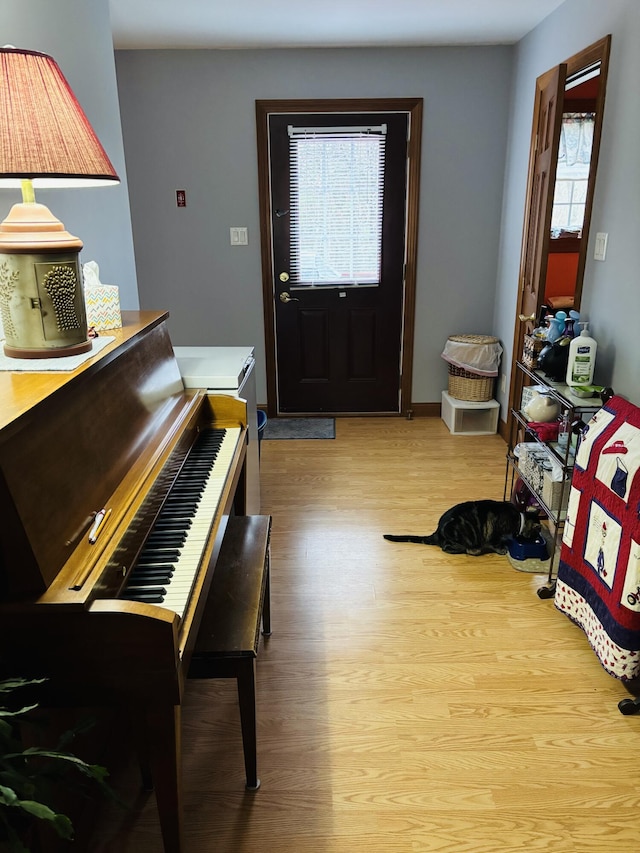 71 Reynolds Rd, Brooks, ME 04921 - entryway with light wood-style floors and baseboards