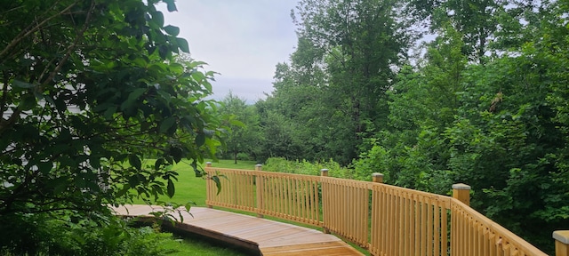 71 Reynolds Rd, Brooks, ME 04921 - surrounding community with a wooden deck