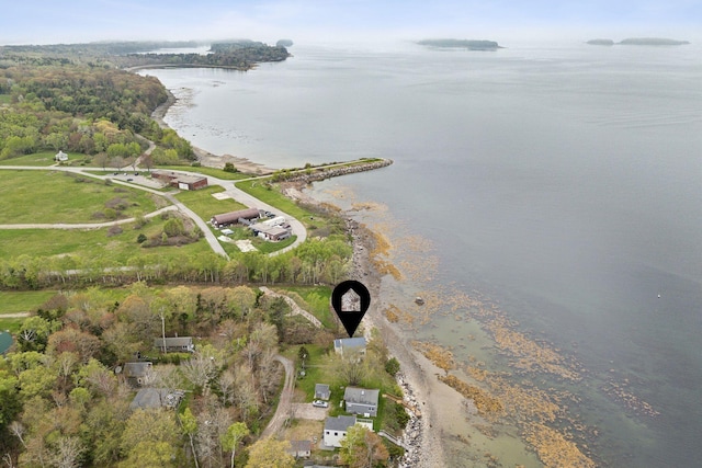 114 Birchmere Ln, Harpswell, ME 04079 - aerial view of property and surrounding area featuring a nearby body of water