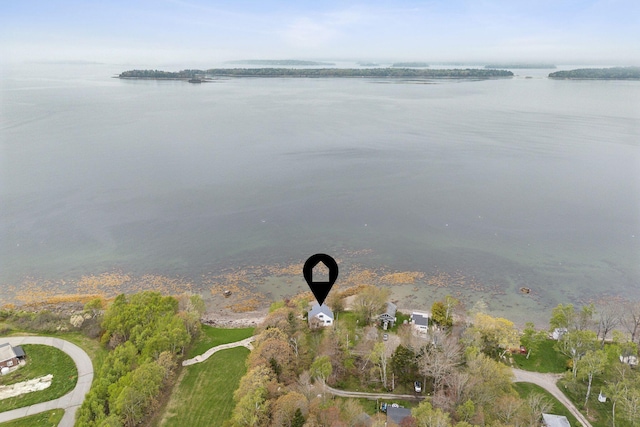 114 Birchmere Ln, Harpswell, ME 04079 - aerial overview of property's location featuring a nearby body of water