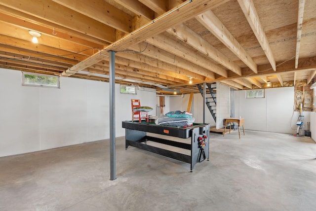114 Birchmere Ln, Harpswell, ME 04079 - below grade area with stairway