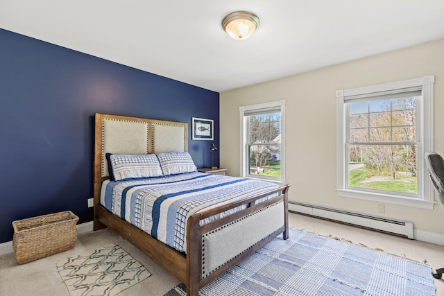 4 Geary Way, Falmouth, ME 04105 - carpeted bedroom with a baseboard radiator and baseboards
