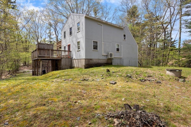 25 Sawmill Ln, Ogunquit, ME 03907 - view of side of home with a deck and a yard