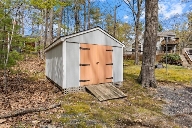 25 Sawmill Ln, Ogunquit, ME 03907 - view of shed with stairs