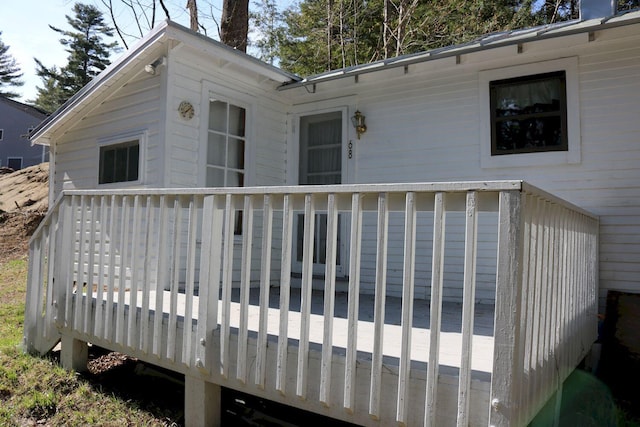 68 Salmon Rd, Madison, ME 04950 - view of wooden deck