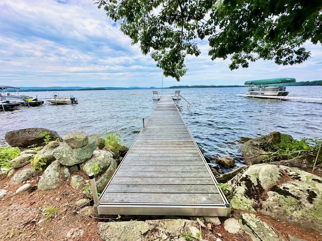 129 Loon Call Dr, Belgrade, ME 04917 - dock with a water view