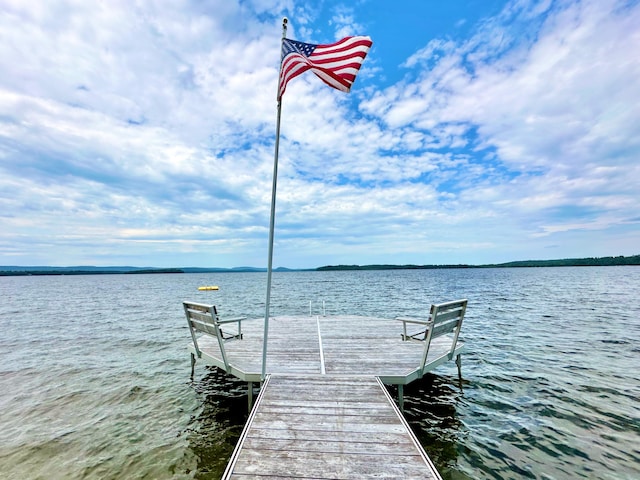 129 Loon Call Dr, Belgrade, ME 04917 - dock area with a water view