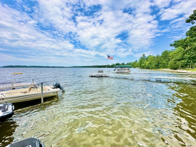 129 Loon Call Dr, Belgrade, ME 04917 - dock area with a water view