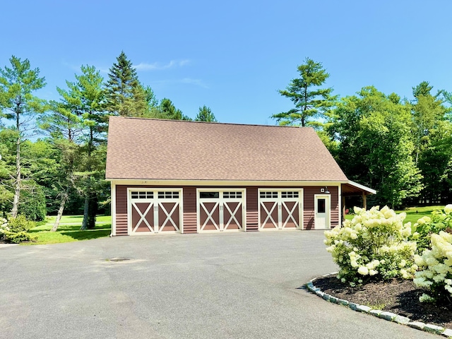 129 Loon Call Dr, Belgrade, ME 04917 - view of detached garage