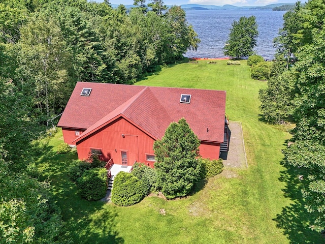 129 Loon Call Dr, Belgrade, ME 04917 - aerial view of property and surrounding area featuring a large body of water