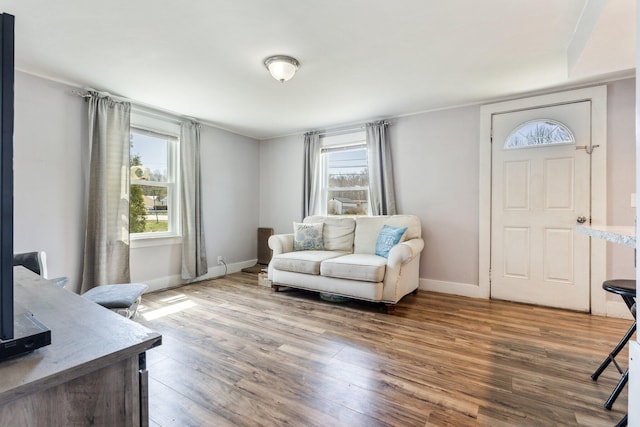 2 Airport Rd, Turner, ME 04282 - living room with wood finished floors and baseboards