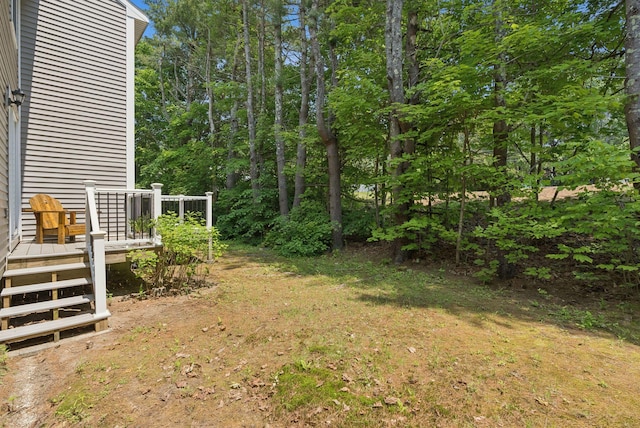55 Lambert St Unit 4, Portland, ME 04103 - view of yard with a wooden deck