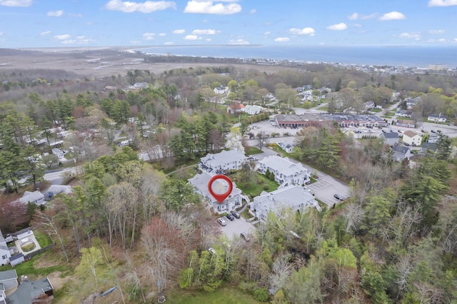 aerial overview of property's location featuring nearby suburban area