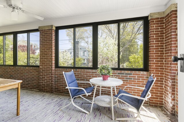 14 Highland St, Portland, ME 04103 - sunroom / solarium featuring plenty of natural light