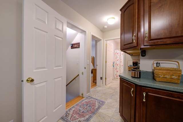 229 Stone Rd, Newfield, ME 04095 - hallway featuring an upstairs landing