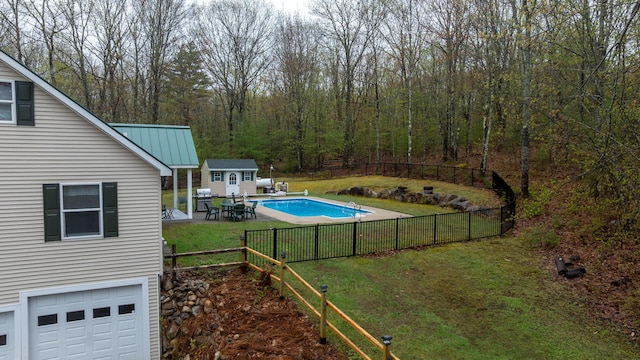 229 Stone Rd, Newfield, ME 04095 - view of pool featuring an outbuilding and a patio area