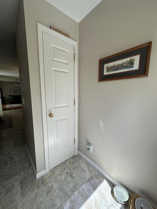 229 Stone Rd, Newfield, ME 04095 - hallway featuring baseboards