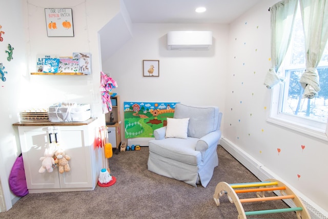 14 Fields Pond Rd, Holden, ME 04429 - playroom featuring carpet and a wall unit AC