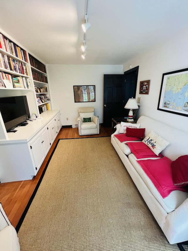 329 Salt Pond Rd, Blue Hill, ME 04614 - living area with track lighting and wood finished floors