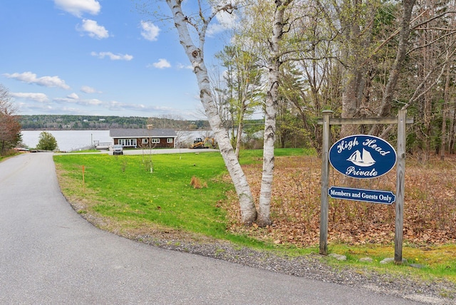388 High Head Rd, Harpswell, ME 04079 - view of home's community with a lawn and a water view