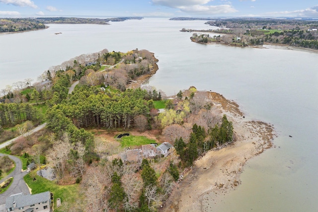 388 High Head Rd, Harpswell, ME 04079 - aerial overview of property's location featuring a large body of water